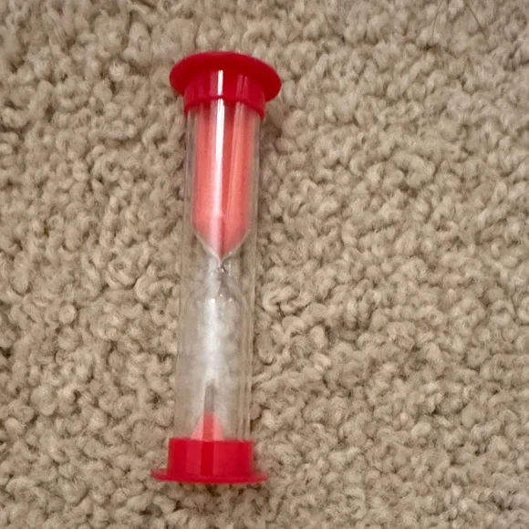 Red Sand Timer for Kids - Picture 4 of 5